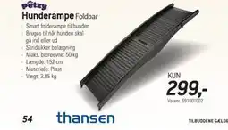 Thansen Hunderampe tilbud