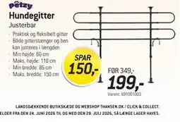 Thansen Hundegitter tilbud