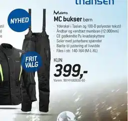 Thansen MC bukser børn tilbud