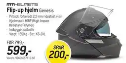 Thansen Flip-up hjelm Genesis tilbud