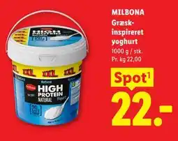 Lidl MILBONA Græskinspireret yoghurt tilbud