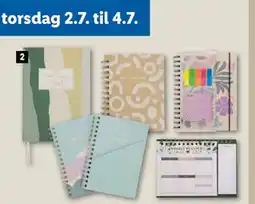 Lidl CRELANDO Notesbog eller kalender tilbud