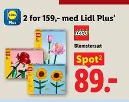 Lidl LEGO Blomstersæt, App-pris tilbud