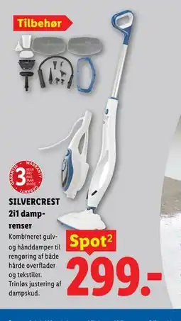 Lidl SILVERCREST 2i1 damprenser tilbud