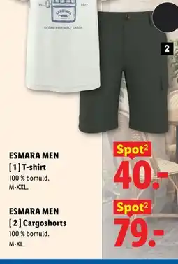 Lidl ESMARA MEN Cargoshorts tilbud