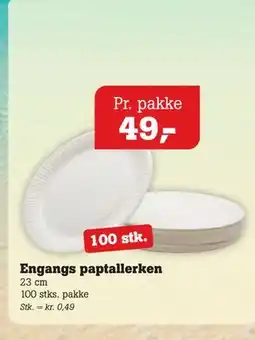 Poetzsch Padborg Engangs paptallerken tilbud