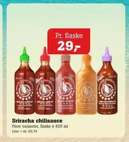 Poetzsch Padborg Sriracha chilisauce tilbud