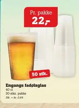 Poetzsch Padborg Engangs fadølsglas tilbud