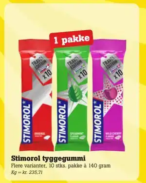 Poetzsch Padborg Stimorol tyggegummi tilbud