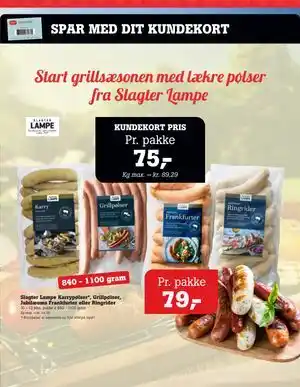 Poetzsch Padborg Slagter Lampe Karrypølser*, Grillpølser, Jubilæums Frankfurter eller Ringrider tilbud