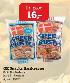 Poetzsch Padborg OK Snacks flæskesvær tilbud