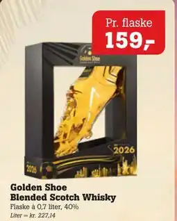 Poetzsch Padborg Golden Shoe Blended Scotch Whisky tilbud