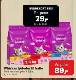 Poetzsch Padborg Whiskas tørfoder til katte tilbud