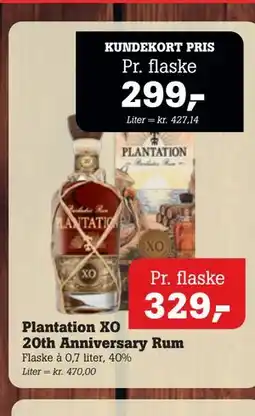 Poetzsch Padborg Plantation XO 20th Anniversary Rum tilbud