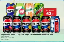 Poetzsch Padborg Pepsi Max, Pepsi, 7 Up Zero Sugar, Mirinda eller Mountain Dew tilbud
