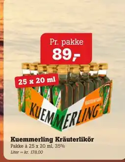Poetzsch Padborg Kuemmerling Kräuterlikör tilbud