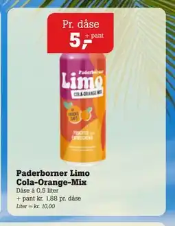 Poetzsch Padborg Paderborner Limo Cola-Orange-Mix tilbud