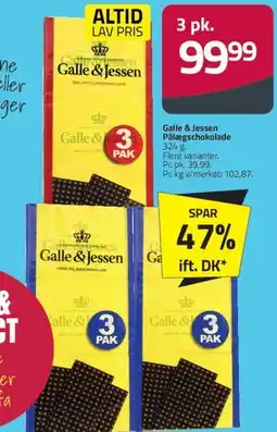Fleggaard Galle & Jessen chokolade tilbud