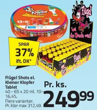 Fleggaard Flügel Shots / Kleiner Klopfer tilbud