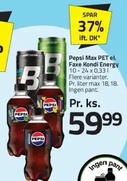 Fleggaard Pepsi (flasker / PET) tilbud