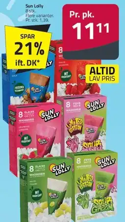 Fleggaard Sun Lolly 8 stk. tilbud
