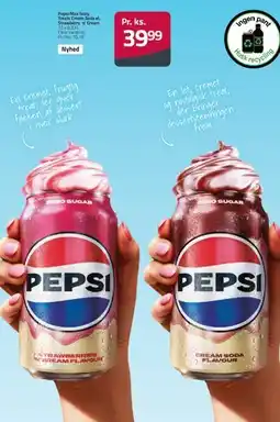 Fleggaard Pepsi Zero Sugar – Strawberries 'n' Cream & Cream Soda tilbud