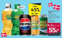 Fleggaard Pepsi Max / Faxe Kondi - soft drink assortment tilbud
