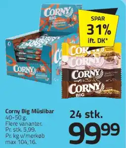 Fleggaard Corny Big müslibar (pakke) tilbud
