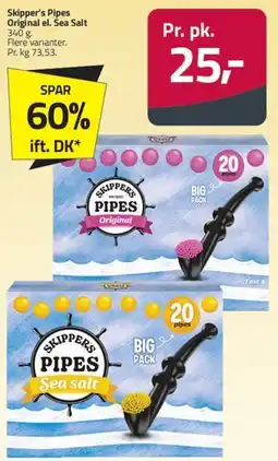 Fleggaard Skipper's Pipes (Original / Sea Salt) tilbud