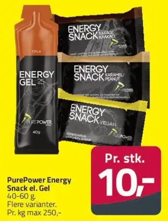 Fleggaard PurePower Energy (snack & gel) tilbud