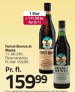 Fleggaard Fernet Branca / Menta tilbud