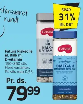 Fleggaard Futura fiskeolie / Omega-3 tilbud