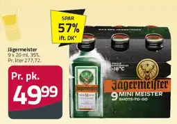 Fleggaard Jägermeister 9 Mini Meister Shots tilbud