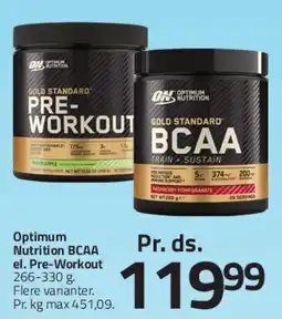 Fleggaard Optimum Nutrition BCAA / Pre-Workout tilbud