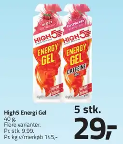 Fleggaard High5 Energy Gel tilbud