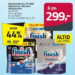 Fleggaard Finish Opvasketabs (Quantum / Ultimate) tilbud