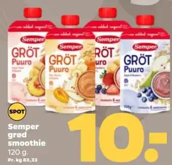 Netto Semper grød smoothie tilbud