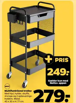 Netto Multifunktionel trolley tilbud
