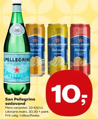 Kvickly San Pellegrino sodavand tilbud