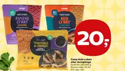 Kvickly Coop Asia cubes eller dumplings tilbud