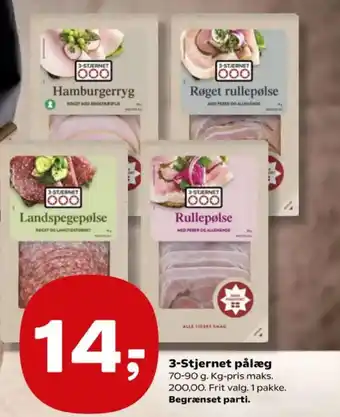 Kvickly 3-Stjernet pålæg tilbud