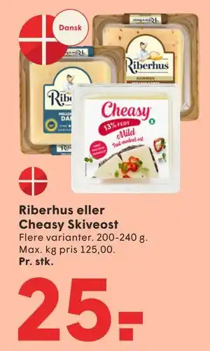 SPAR Riberhus eller Cheasy Skiveost tilbud