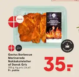 SPAR Gestus Barbecue Marinerede Nakkekoteletter af Dansk Gris tilbud