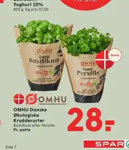 SPAR OMHU Danske Økologiske Krydderurter tilbud