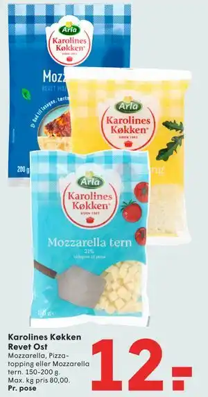 SPAR Karolines Køkken Revet Ost tilbud