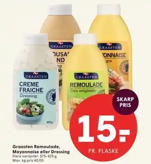 SPAR Graasten Remoulade, Mayonnaise eller Dressing tilbud