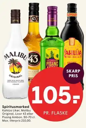 SPAR Spiritusmarked tilbud