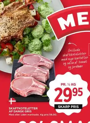 SKAFTKOTELETTER AF DANSK GRIS
