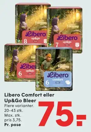 SPAR Libero Comfort eller Up&Go Bleer tilbud