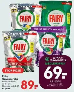 SPAR Fairy Opvasketabs tilbud